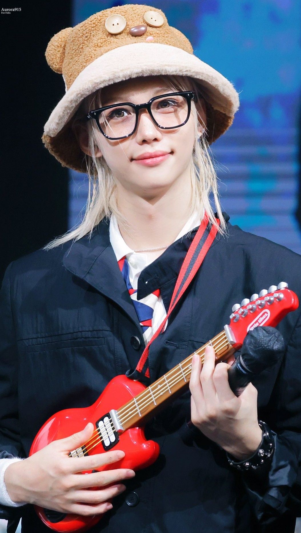 A moment captured by Felix (Stray Kids)'s fan