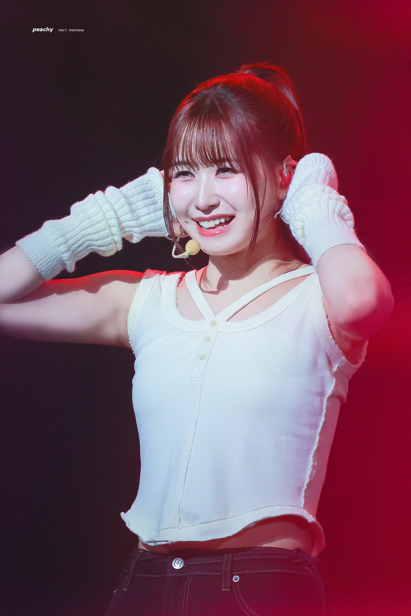 Recent activity shot of Kasahara Momona (ME:I)