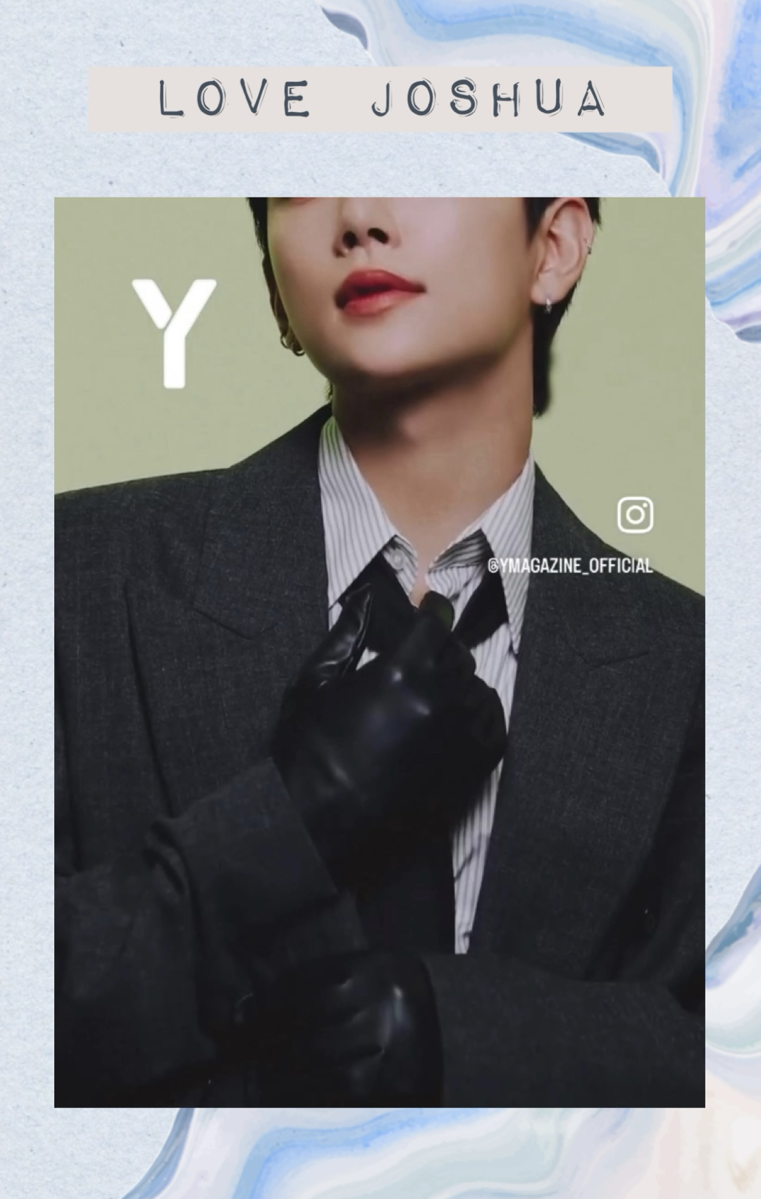 A moment captured by Joshua (SEVENTEEN)'s fan