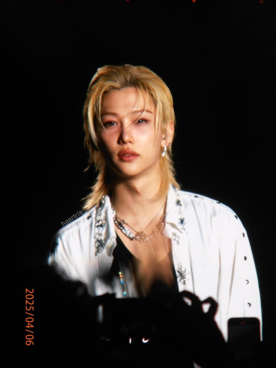 A moment captured by Felix (Stray Kids)'s fan