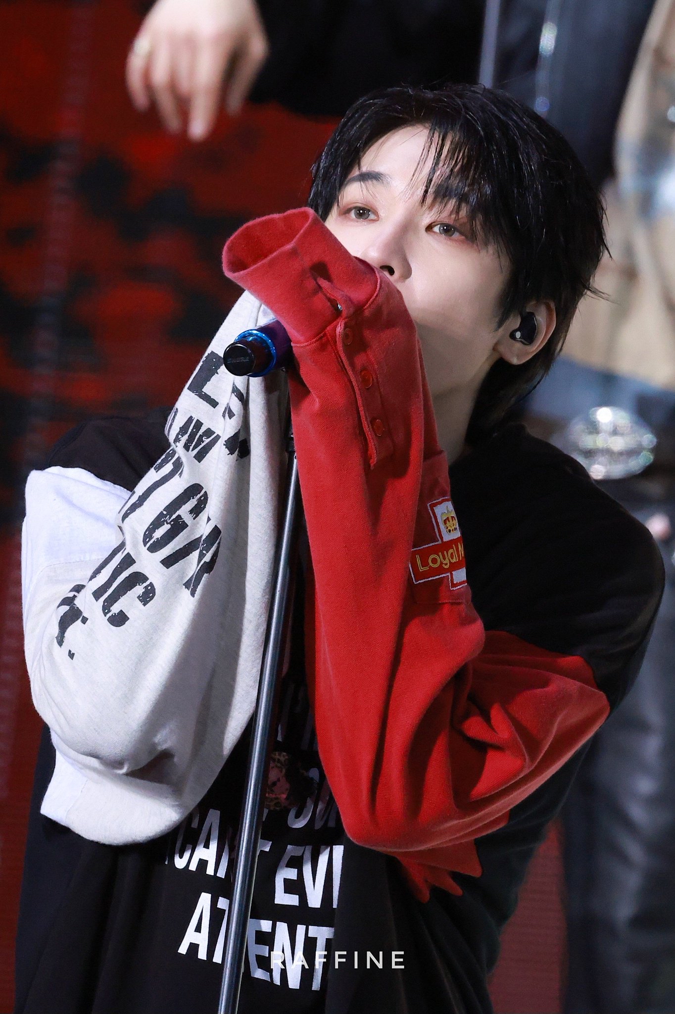 A moment captured by Wonwoo (SEVENTEEN)'s fan