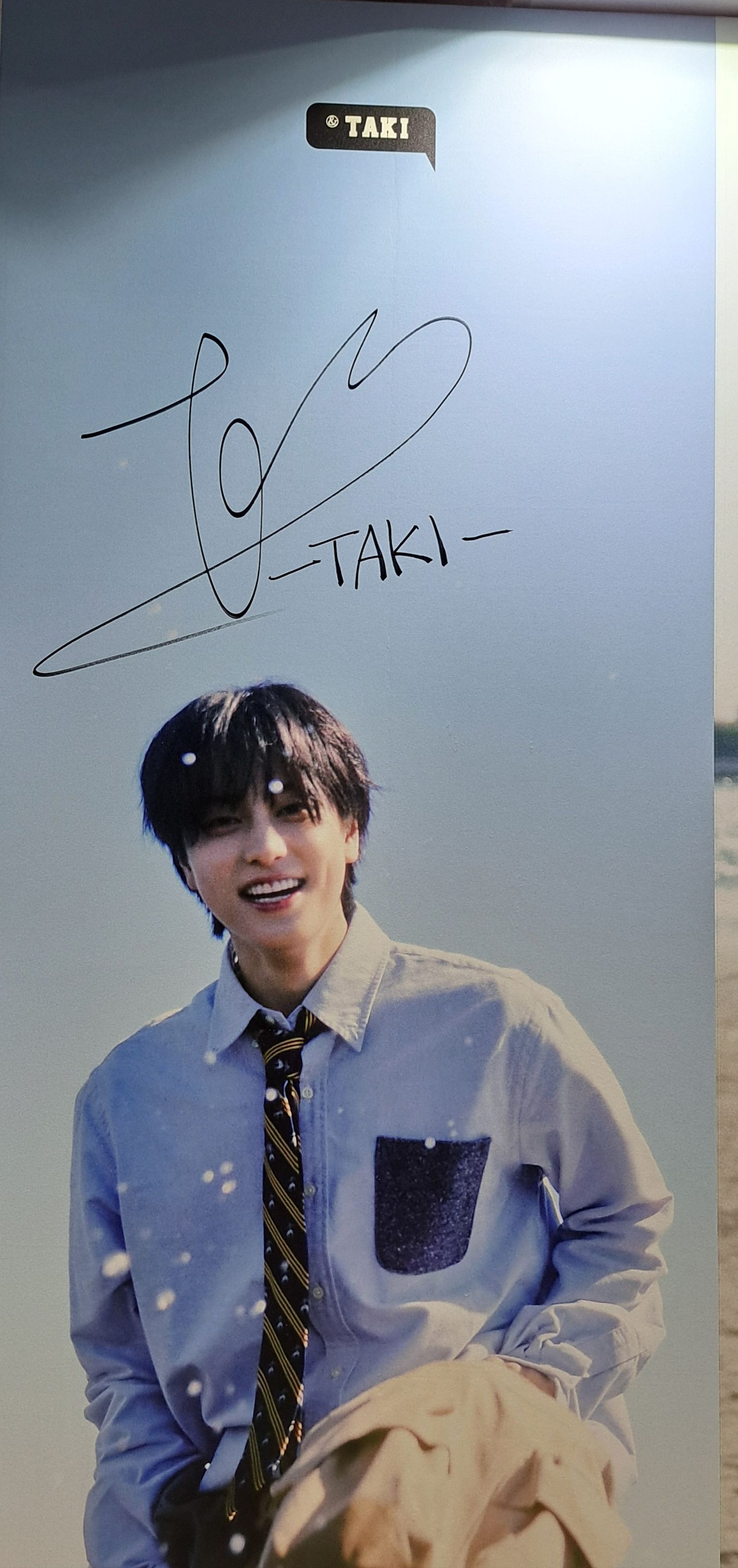 Recent activity shot of Taki (&TEAM)
