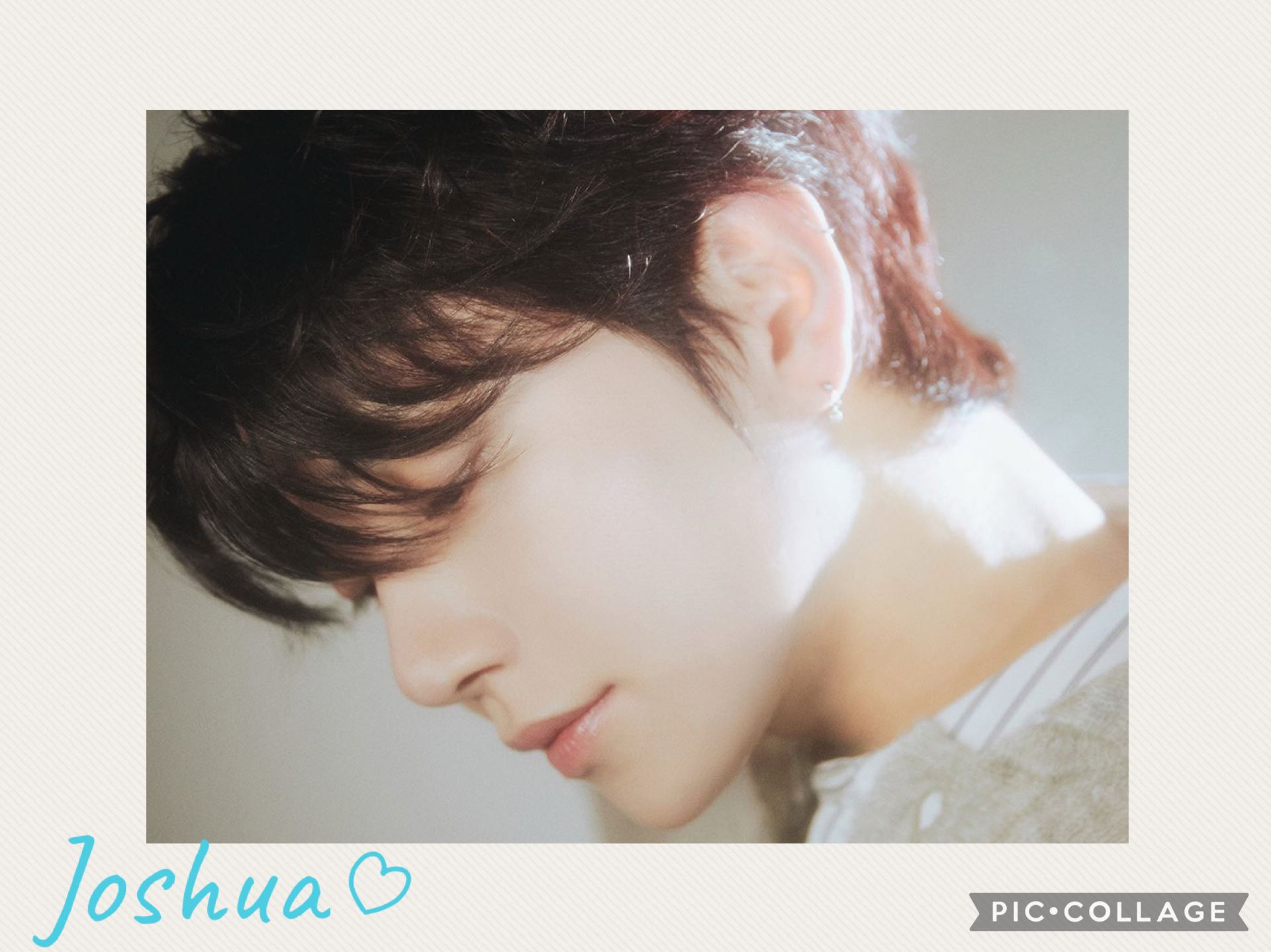 Recent activity shot of Joshua (SEVENTEEN)
