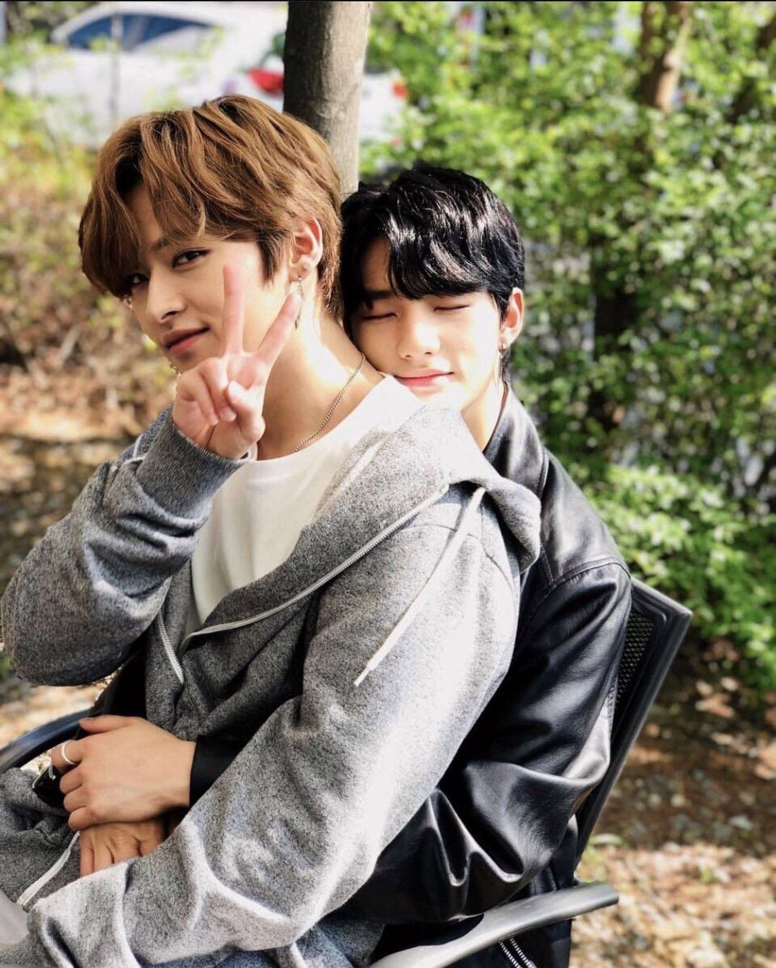 Recent activity shot of Lee Know (Stray Kids)
