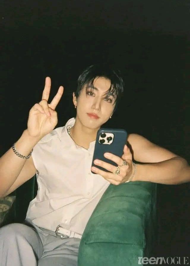 A moment captured by Changbin (Stray Kids)'s fan