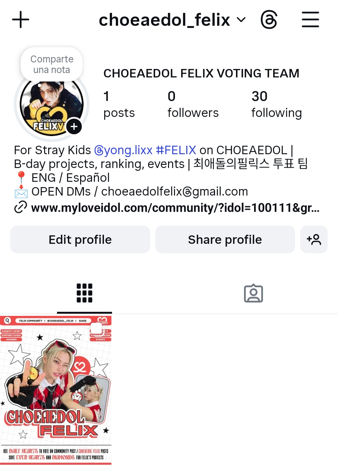 Recent activity shot of Felix (Stray Kids)