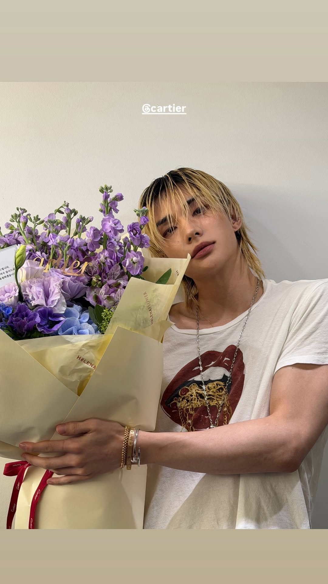 Recent activity shot of Hyunjin (Stray Kids)