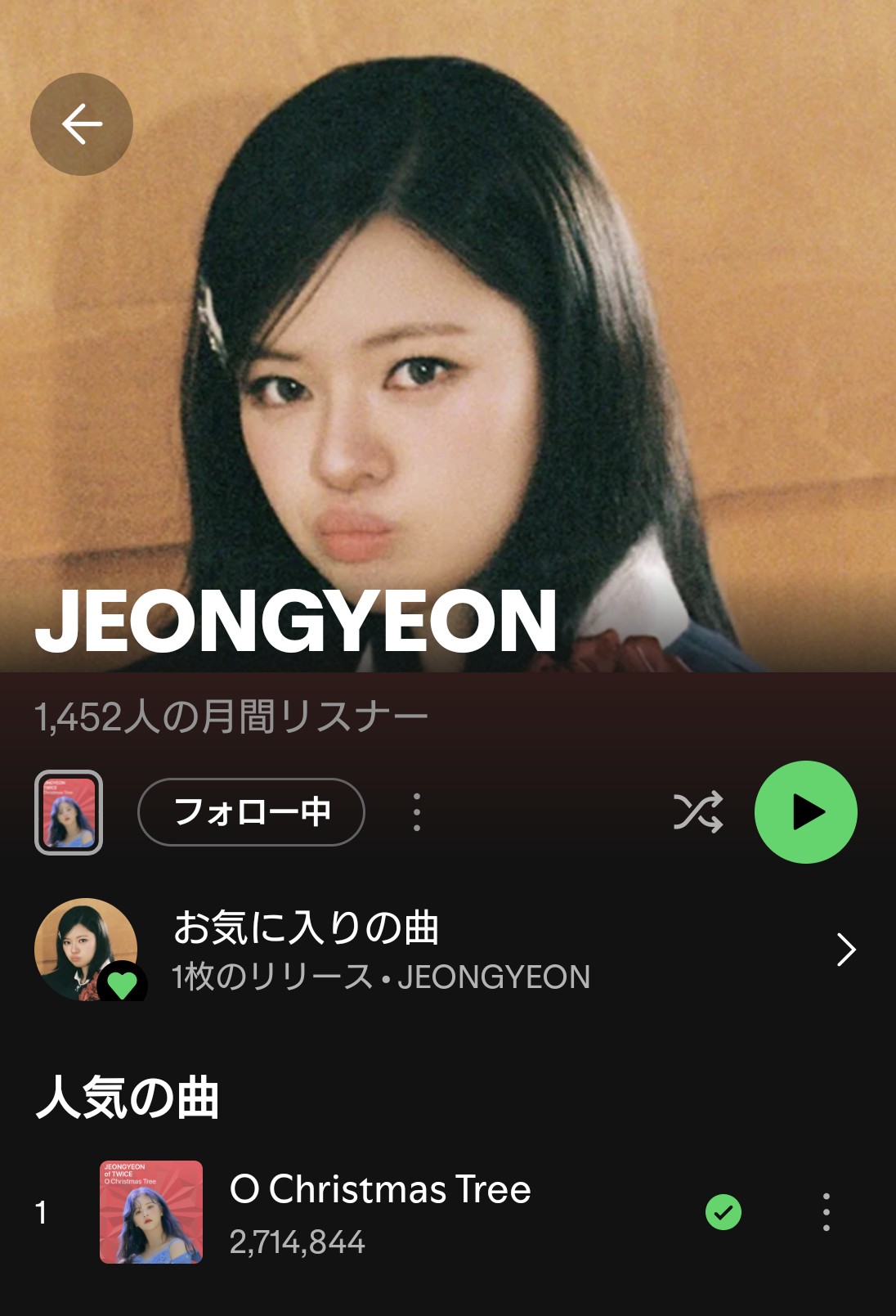 Latest photo of Jeongyeon (TWICE)