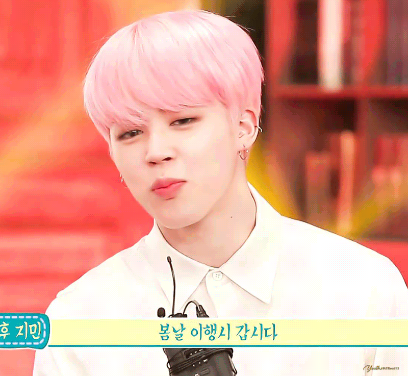 Recent activity shot of Jimin (BTS)