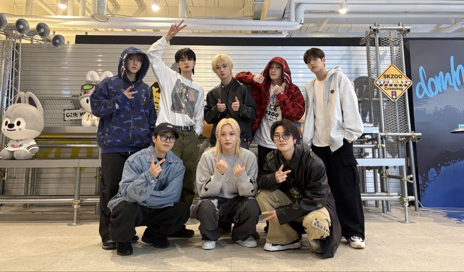 A moment captured by Stray Kids's fan