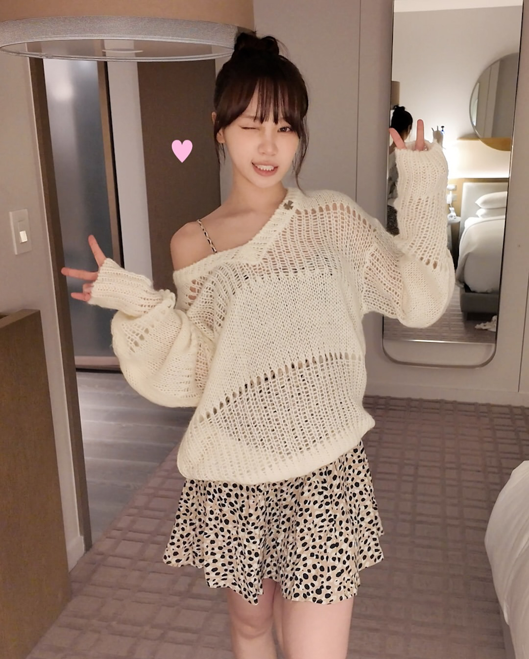 Recent activity shot of Kim Chaewon (LE SSERAFIM)