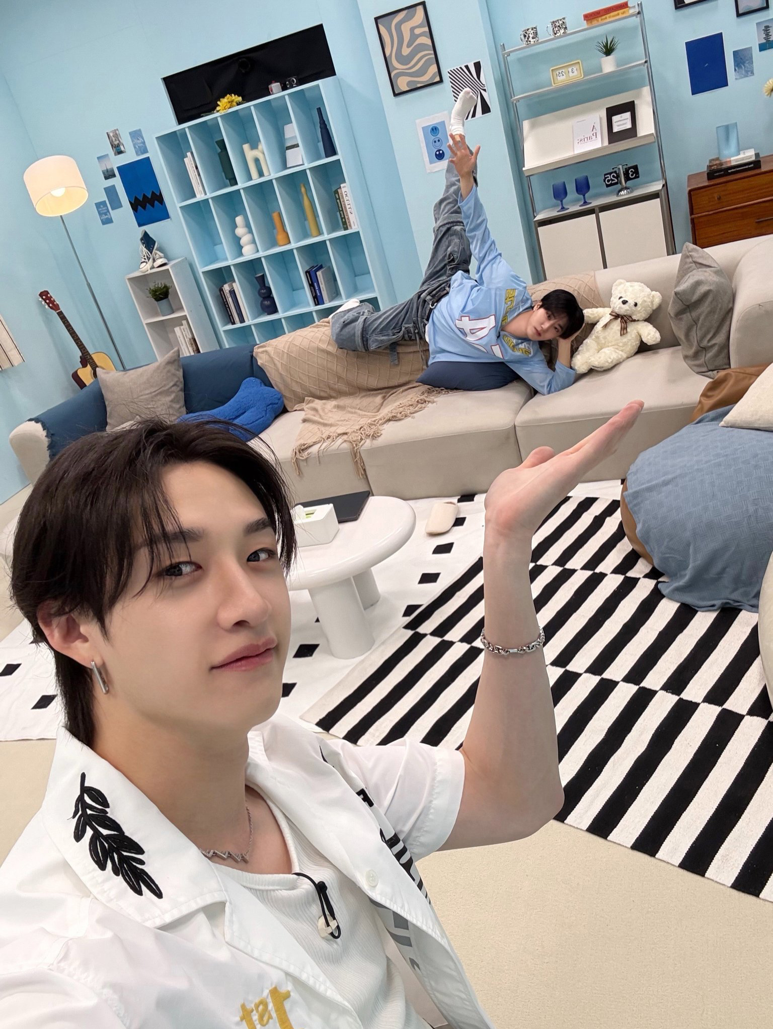 Recent activity shot of Bang Chan (Stray Kids)