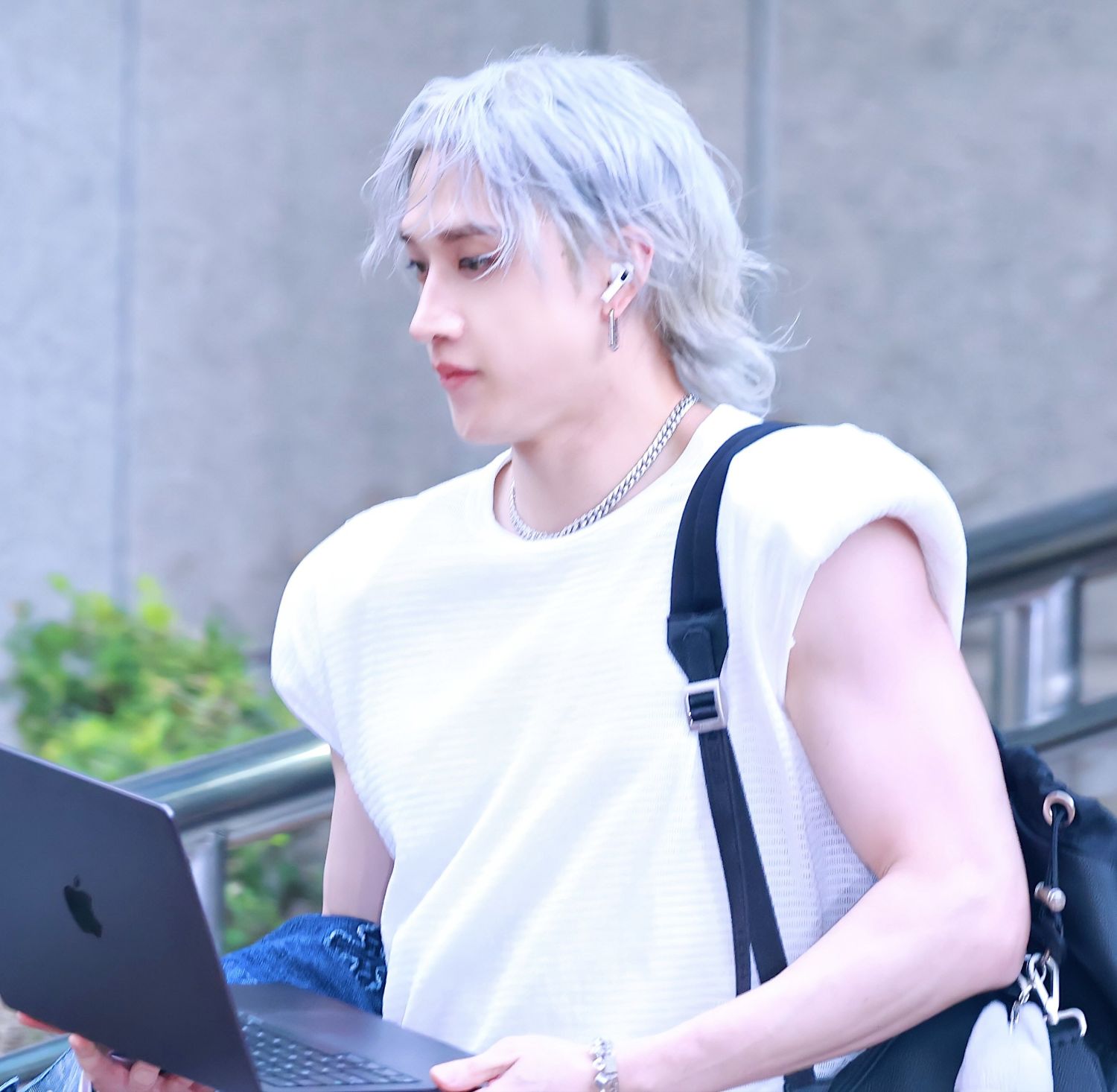 A moment captured by Bang Chan (Stray Kids)'s fan