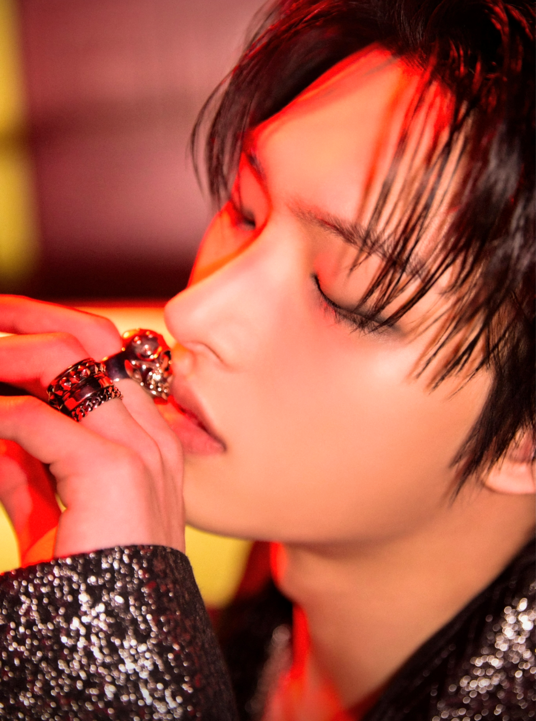 Recent activity shot of Mingi (ATEEZ)