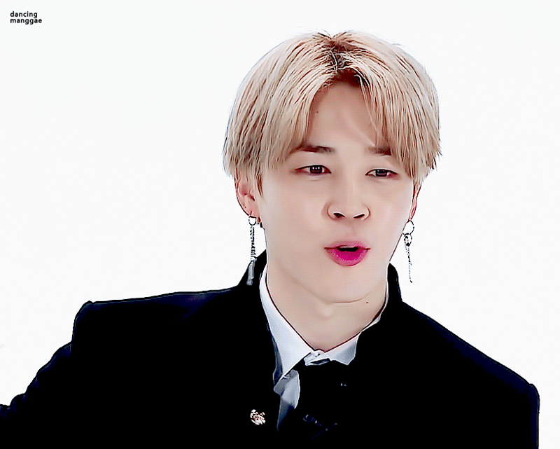 Recent activity shot of Jimin (BTS)
