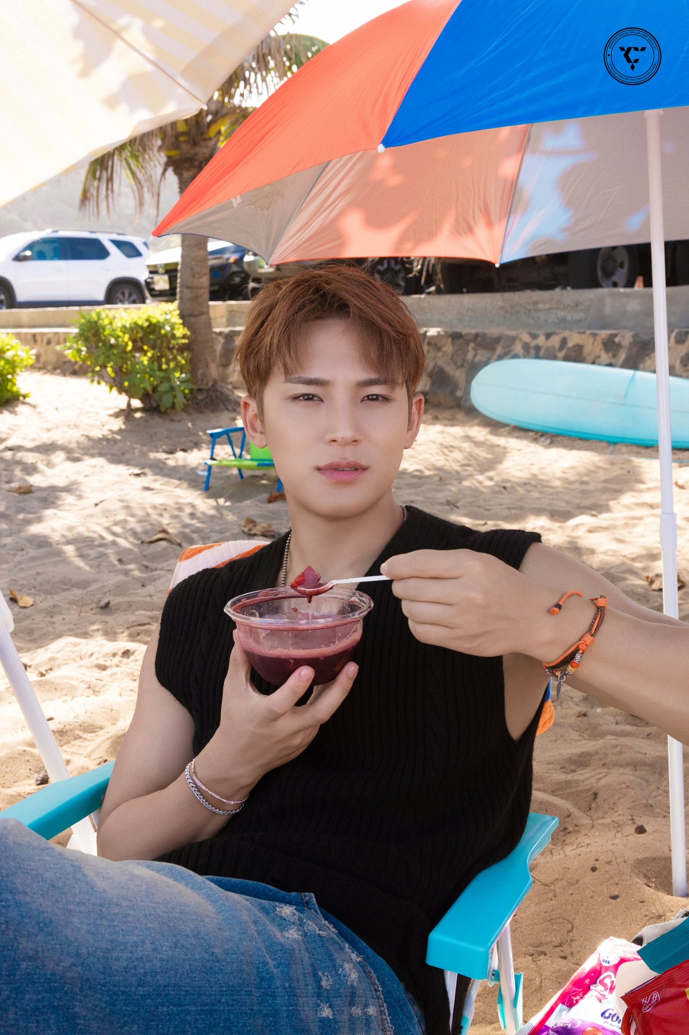 A moment captured by Mingyu (SEVENTEEN)'s fan