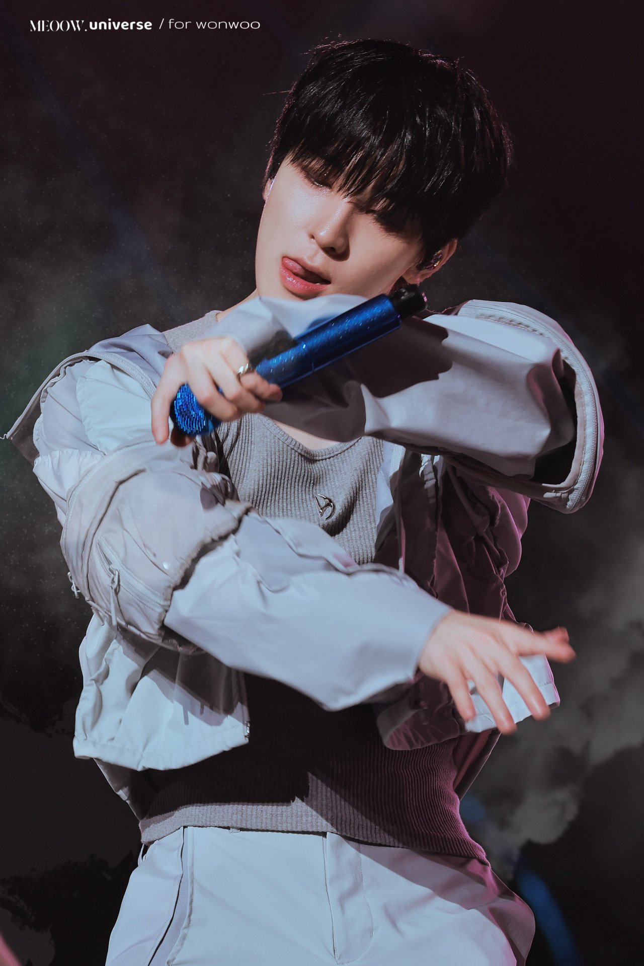 A moment captured by Wonwoo (SEVENTEEN)'s fan