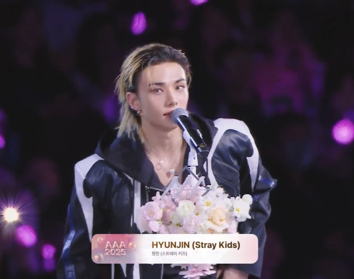 Recent activity shot of Hyunjin (Stray Kids)