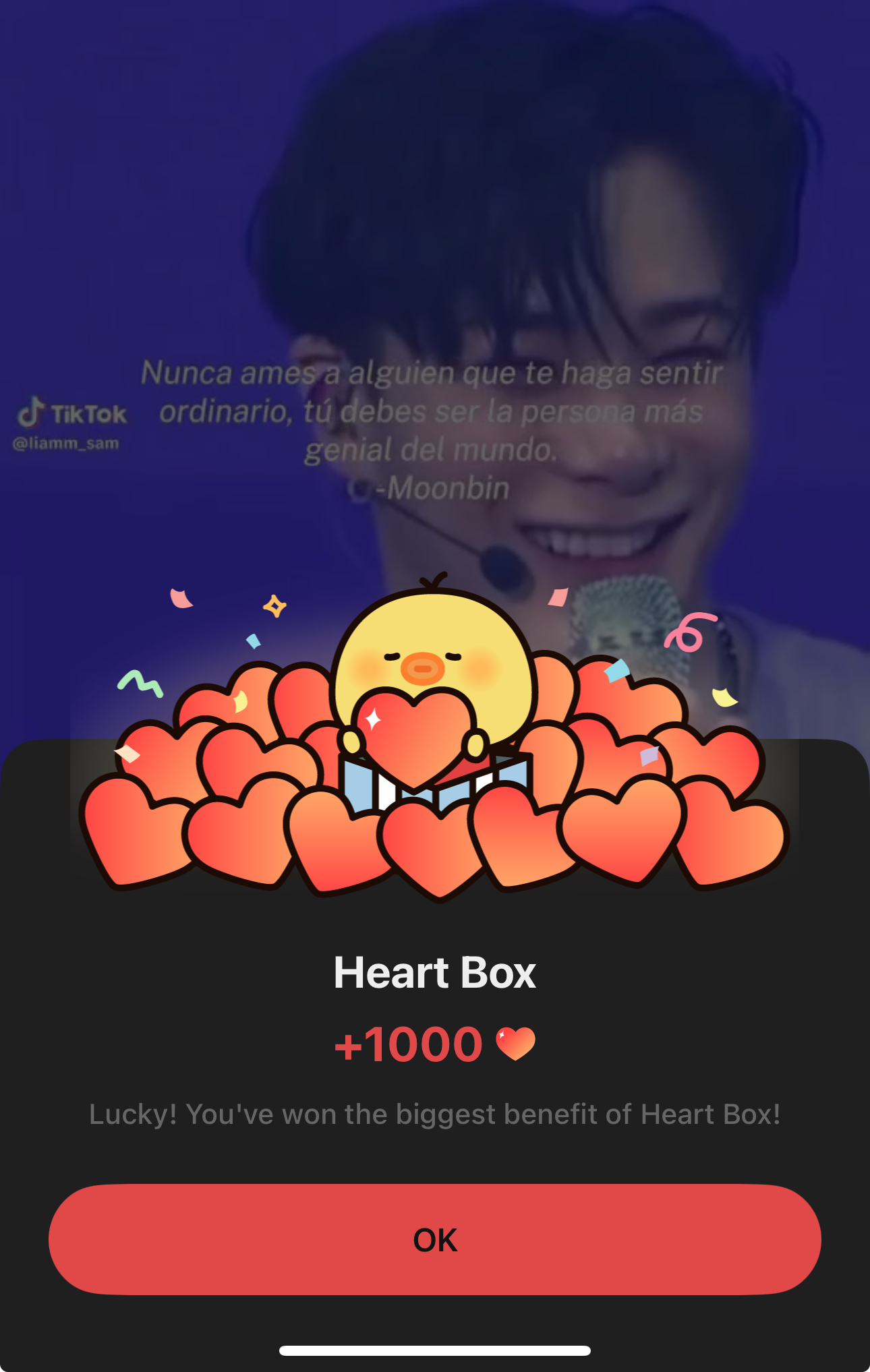 A moment captured by Moonbin (ASTRO)'s fan