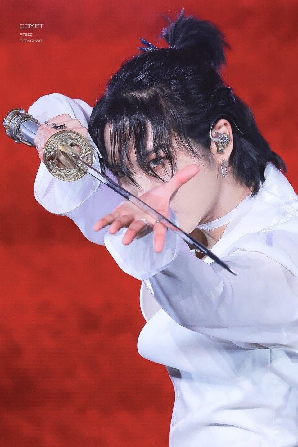 Recent activity shot of Seonghwa (ATEEZ)