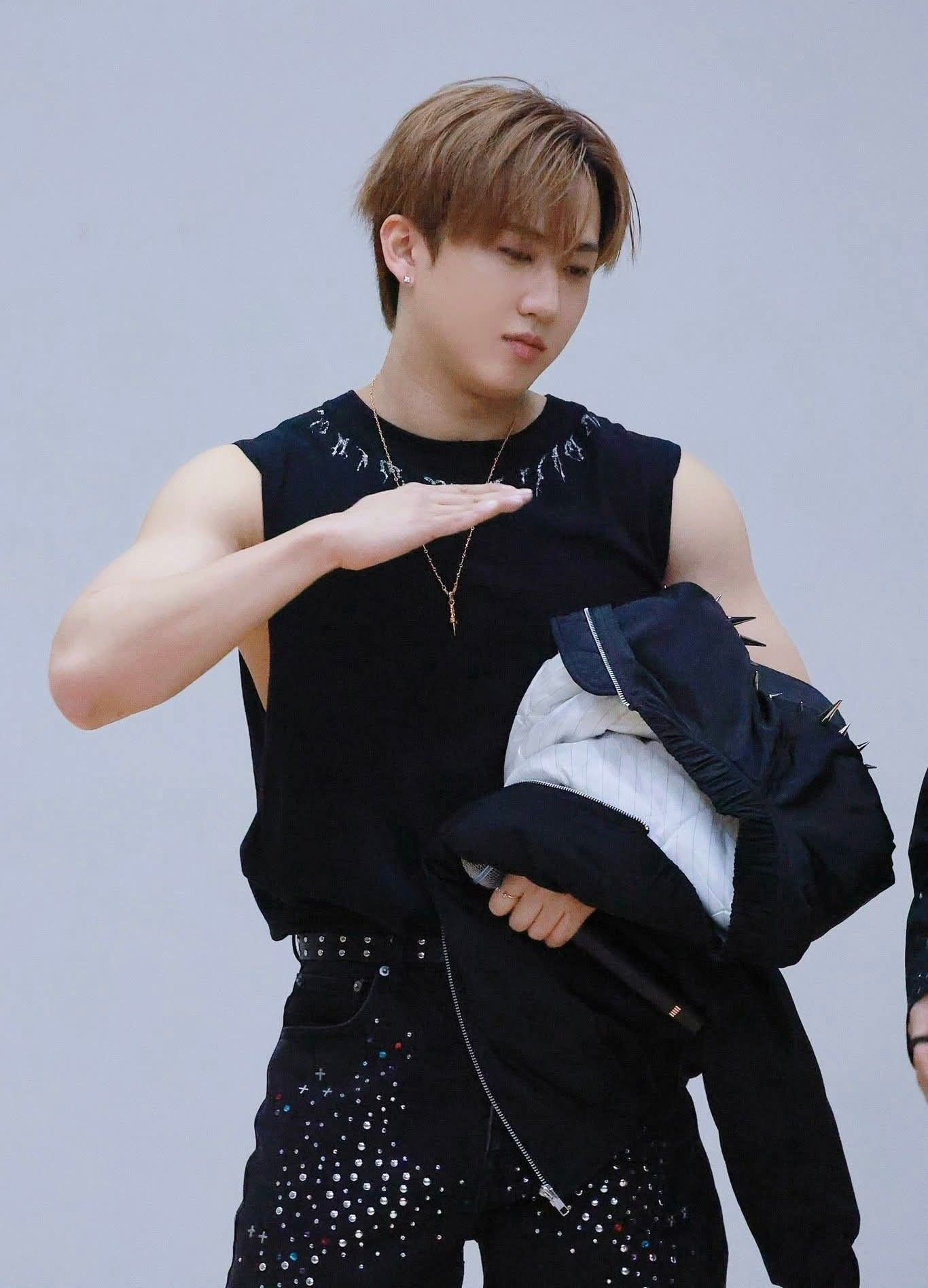 Recent activity shot of Changbin (Stray Kids)