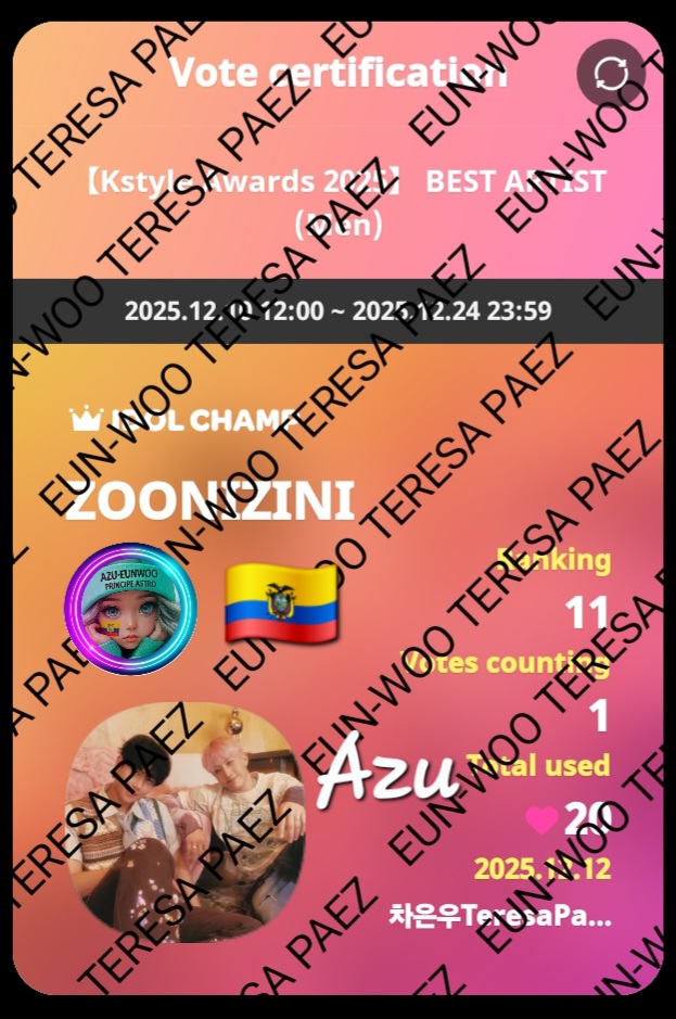 A moment captured by Eunwoo (ASTRO)'s fan