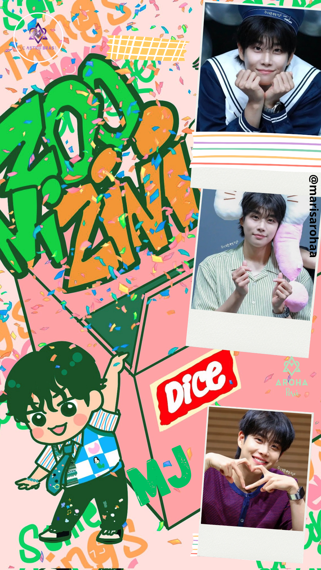 A heartfelt wallpaper shared by MJ (ASTRO)'s fans