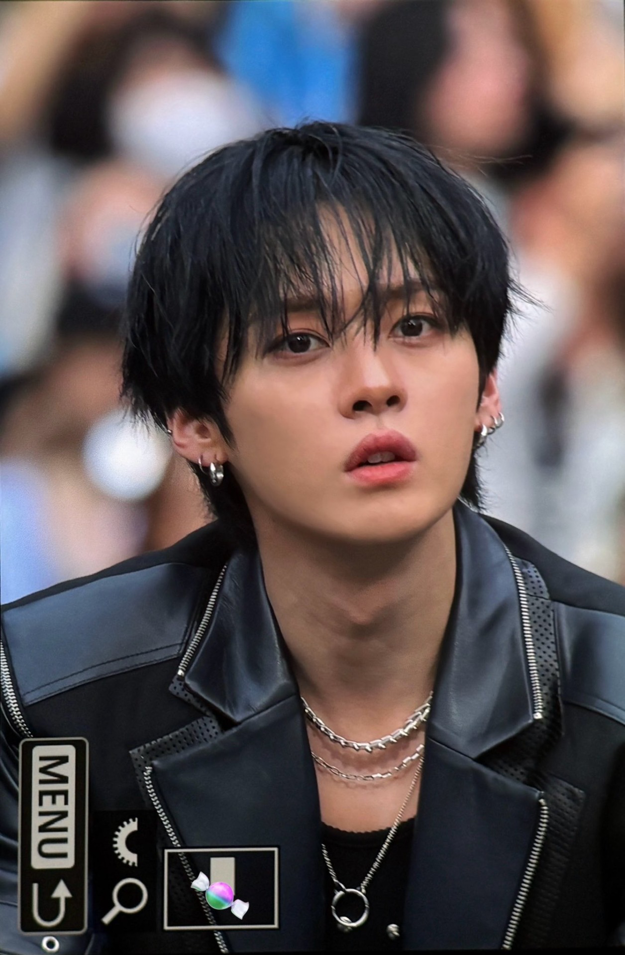 A moment captured by Lee Know (Stray Kids)'s fan