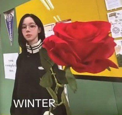 A moment captured by Winter (aespa)'s fan