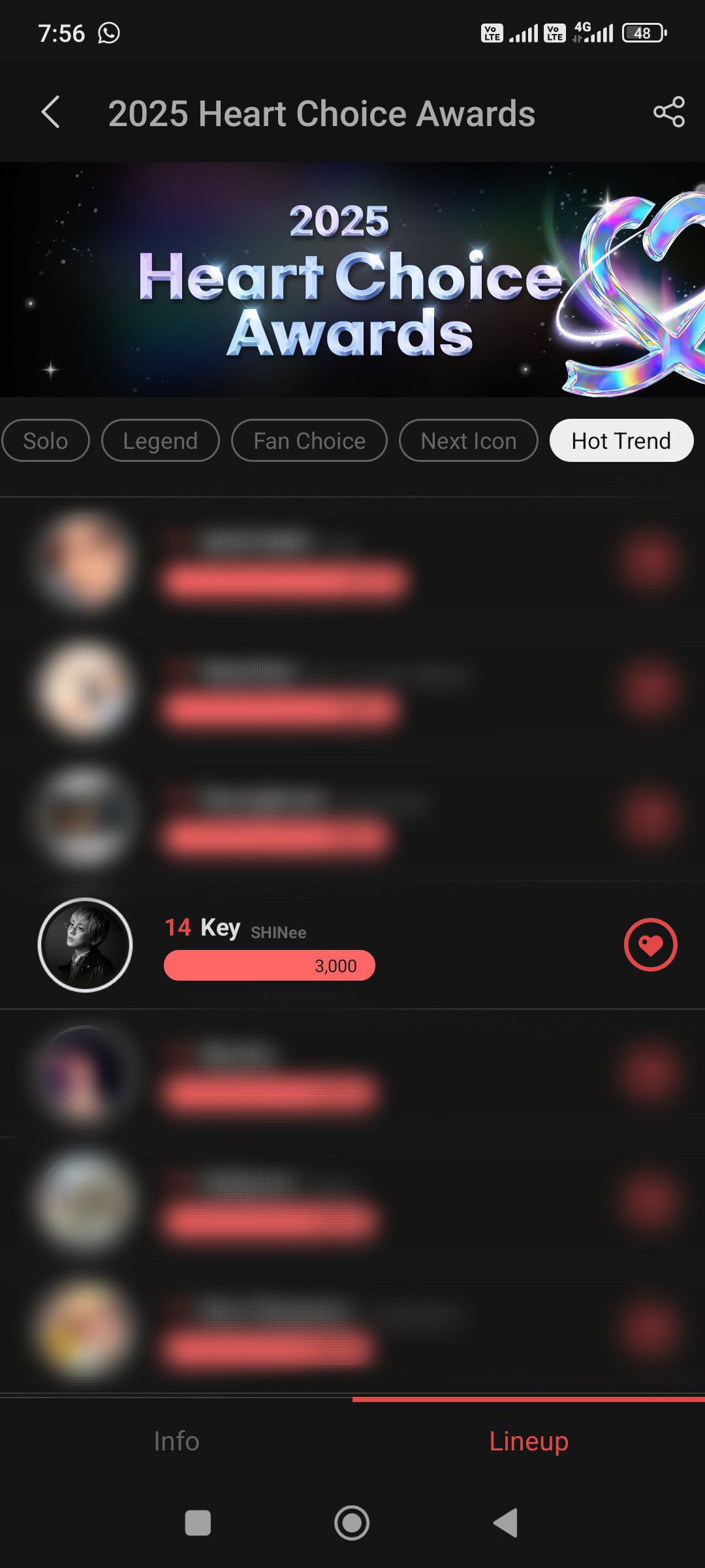 Recent activity shot of Key (SHINee)