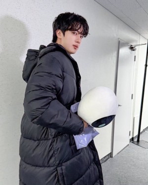 Recent activity shot of Jin (BTS)