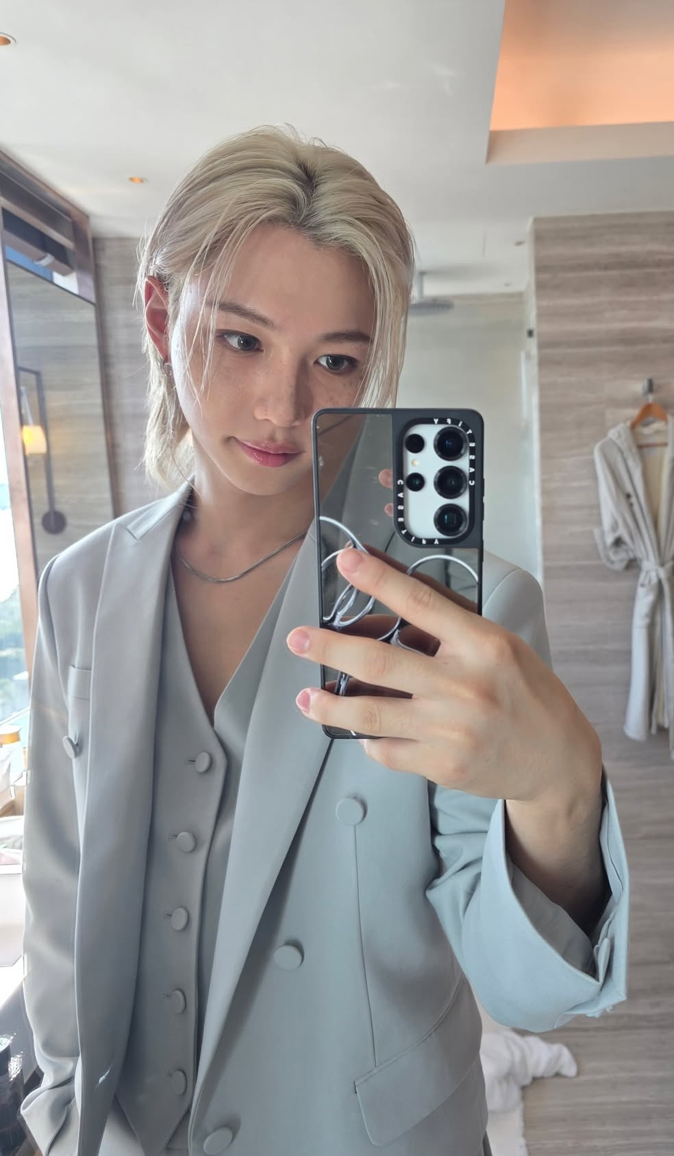 A moment captured by Felix (Stray Kids)'s fan