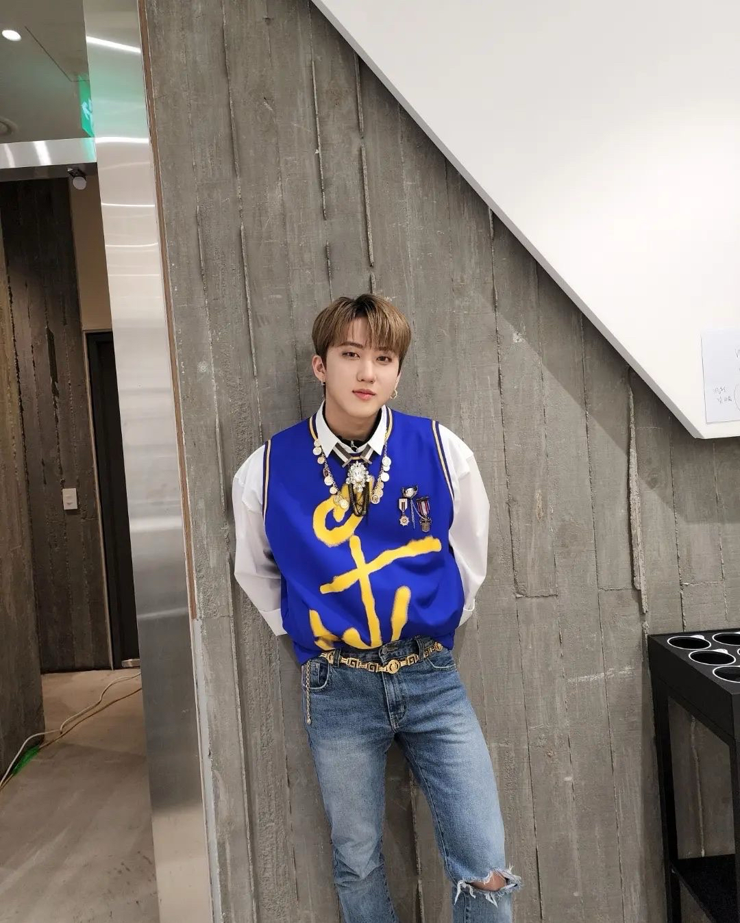 Recent activity shot of Changbin (Stray Kids)