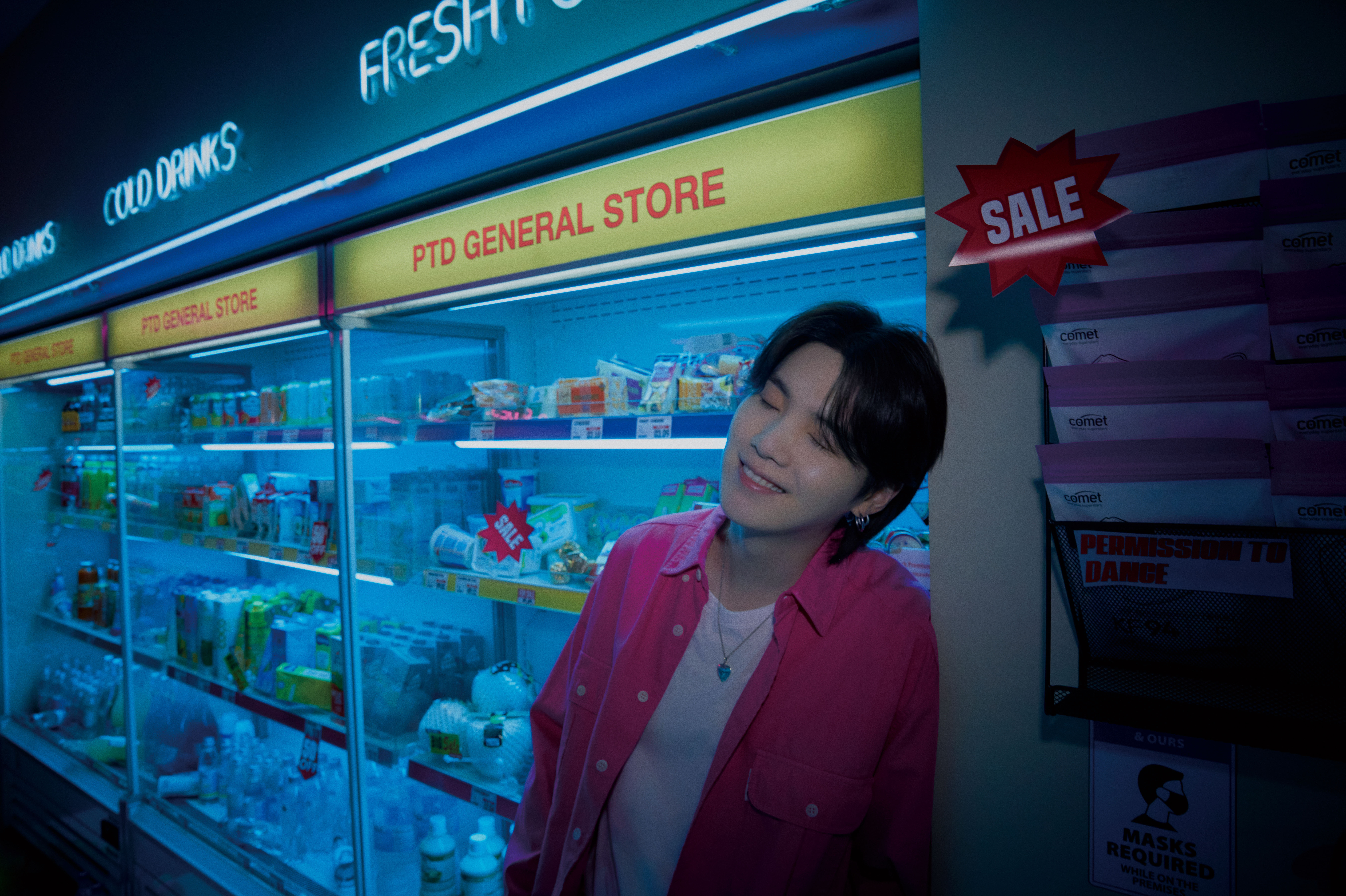 Recent activity shot of SUGA (BTS)