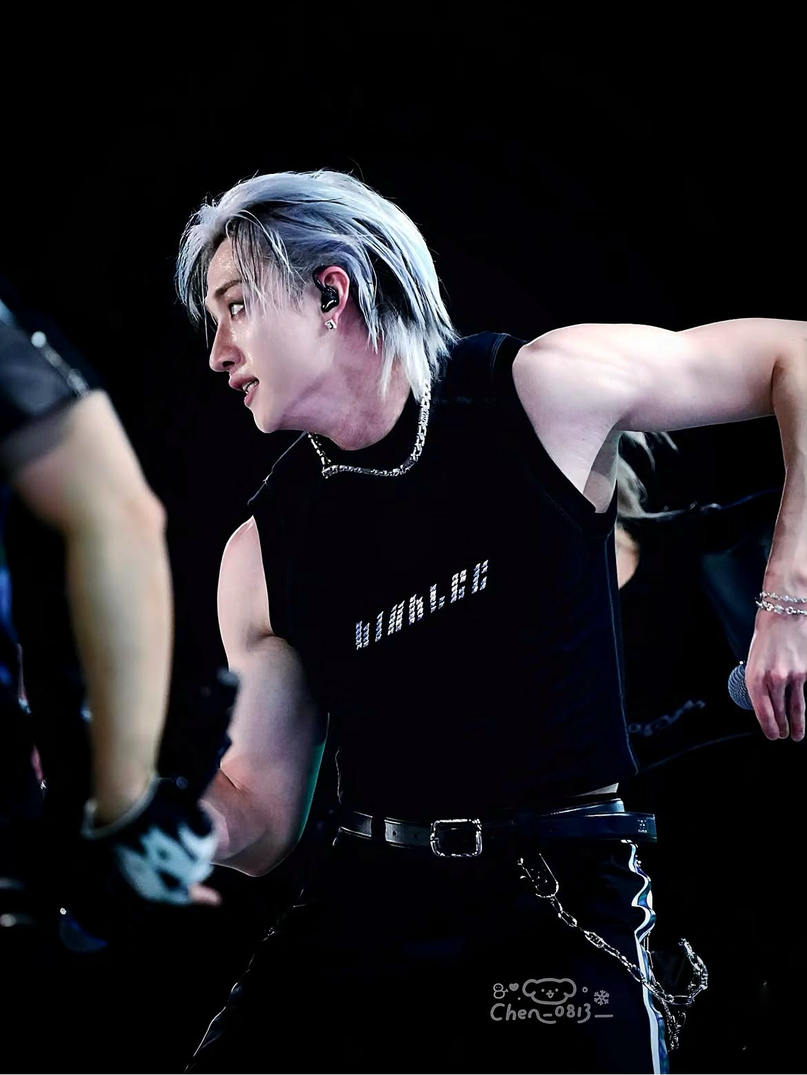 A moment captured by Bang Chan (Stray Kids)'s fan