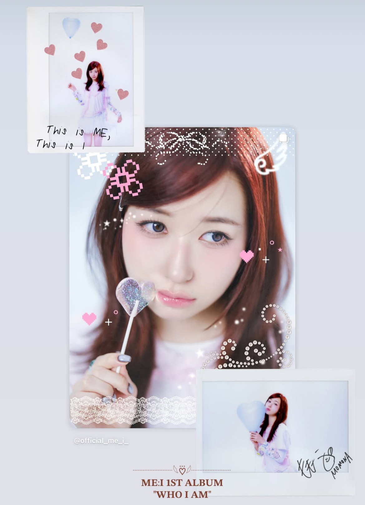 Recent activity shot of Kasahara Momona (ME:I)