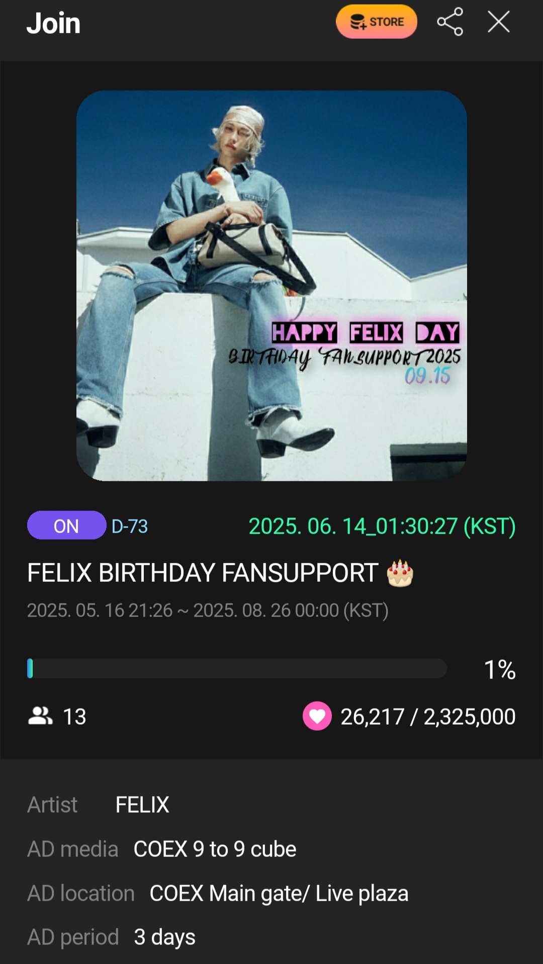 Latest photo of Felix (Stray Kids)
