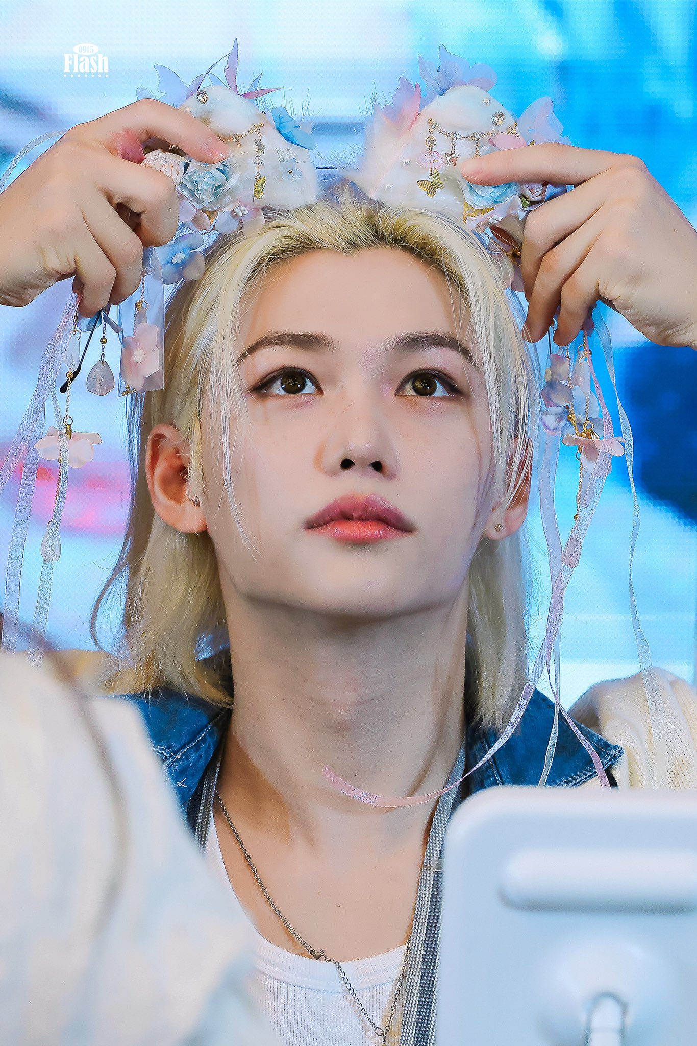 A moment captured by Felix (Stray Kids)'s fan