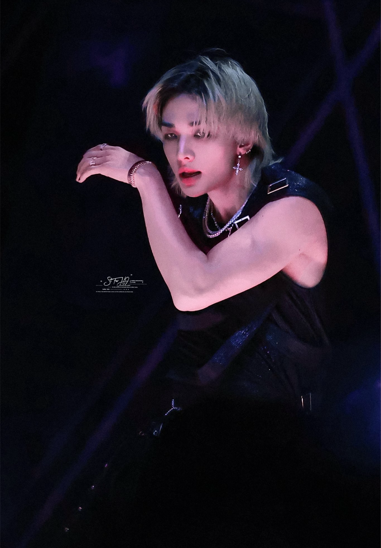 Recent activity shot of Hyunjin (Stray Kids)