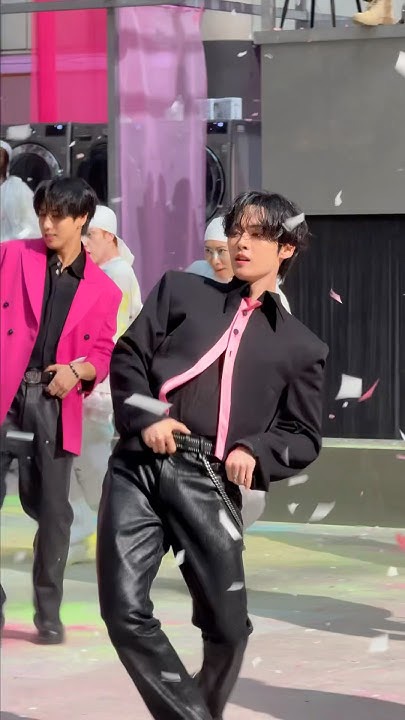 A moment captured by Stray Kids's fan