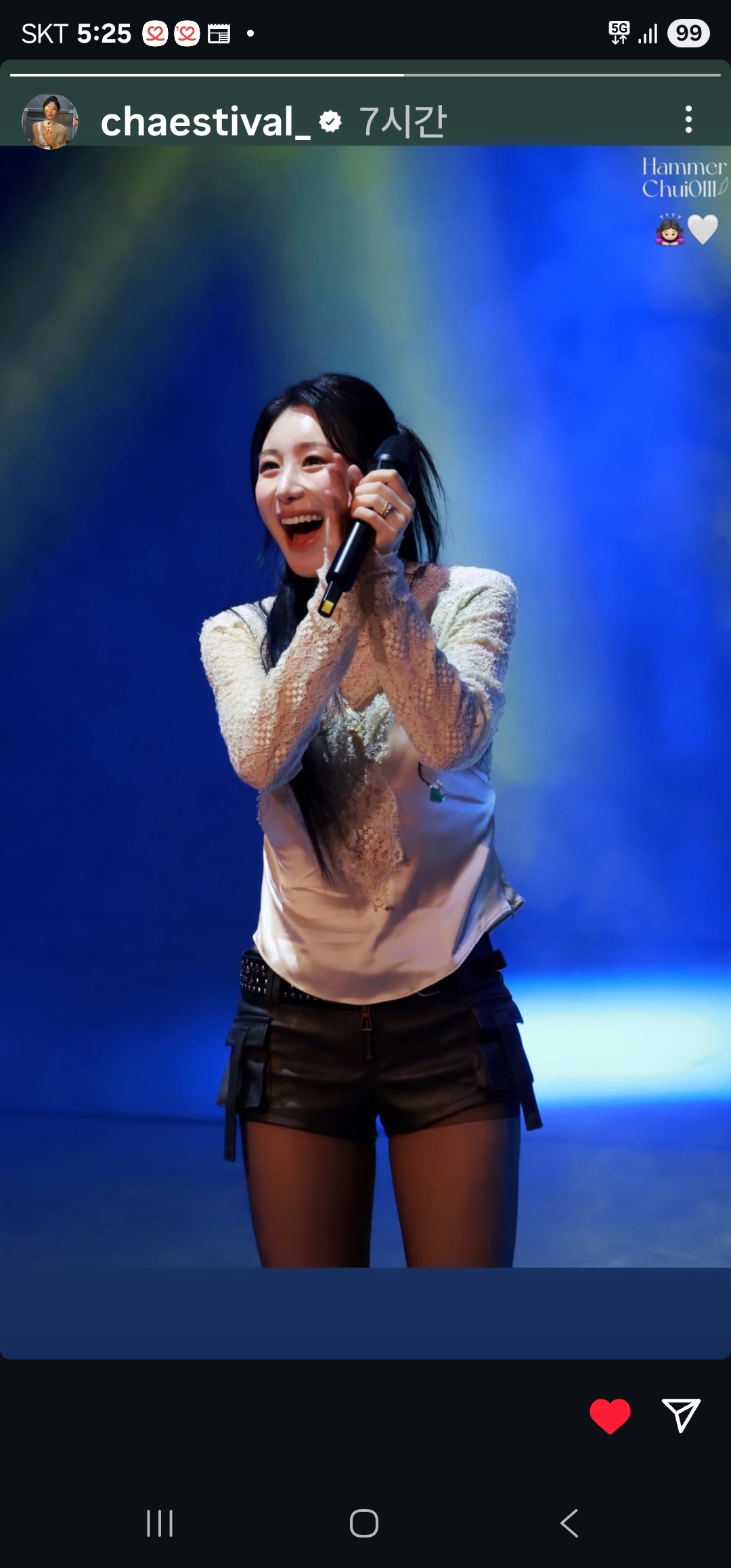 이채연의 비하인드 컷