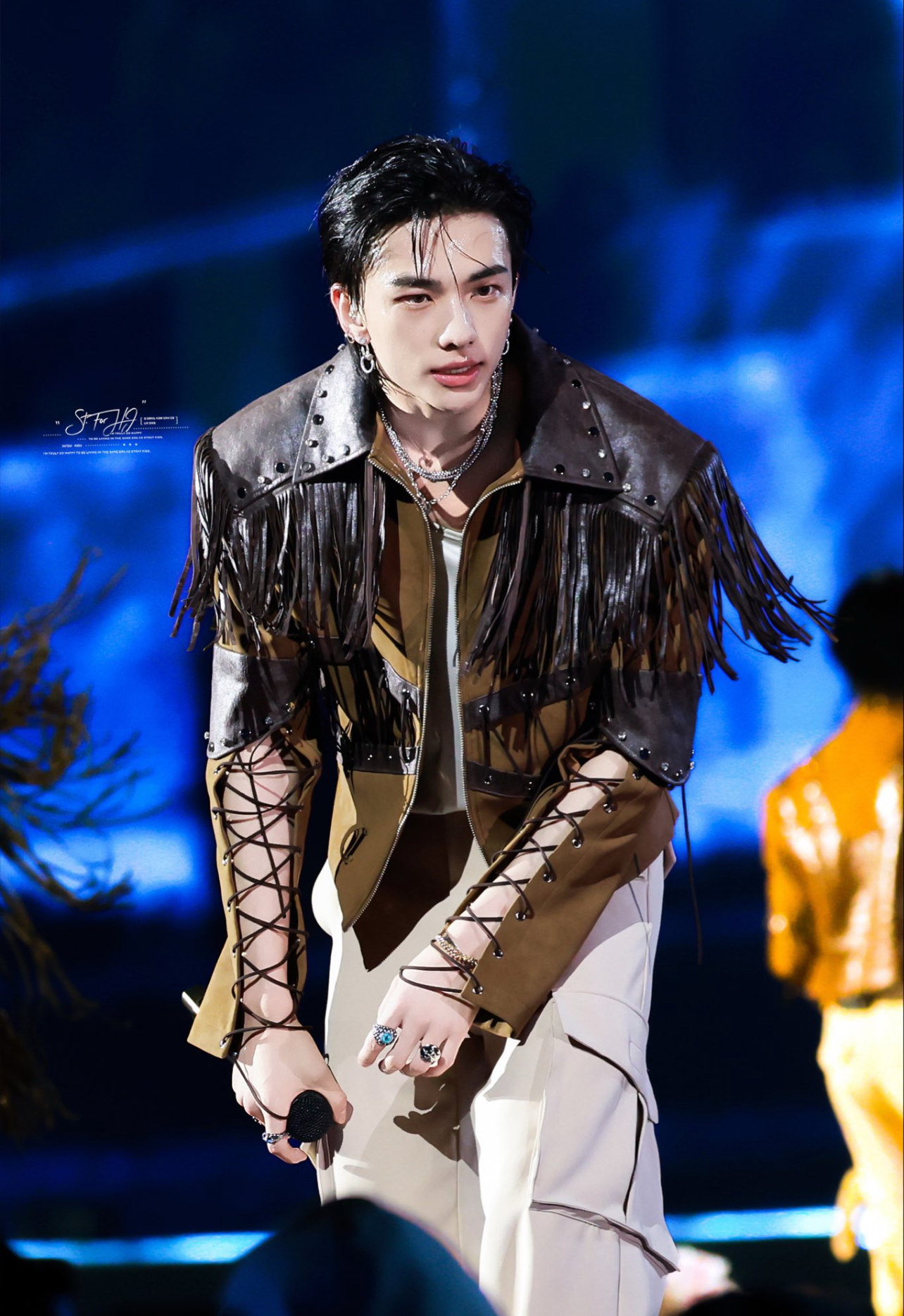 A moment captured by Hyunjin (Stray Kids)'s fan