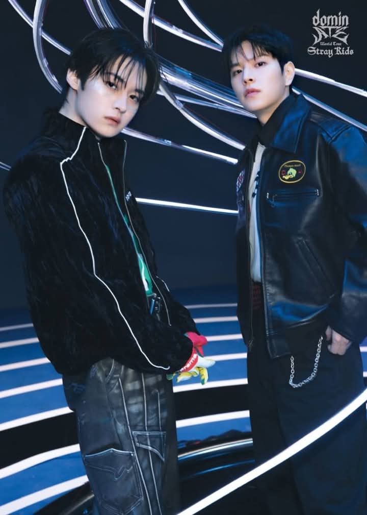 A moment captured by Stray Kids's fan
