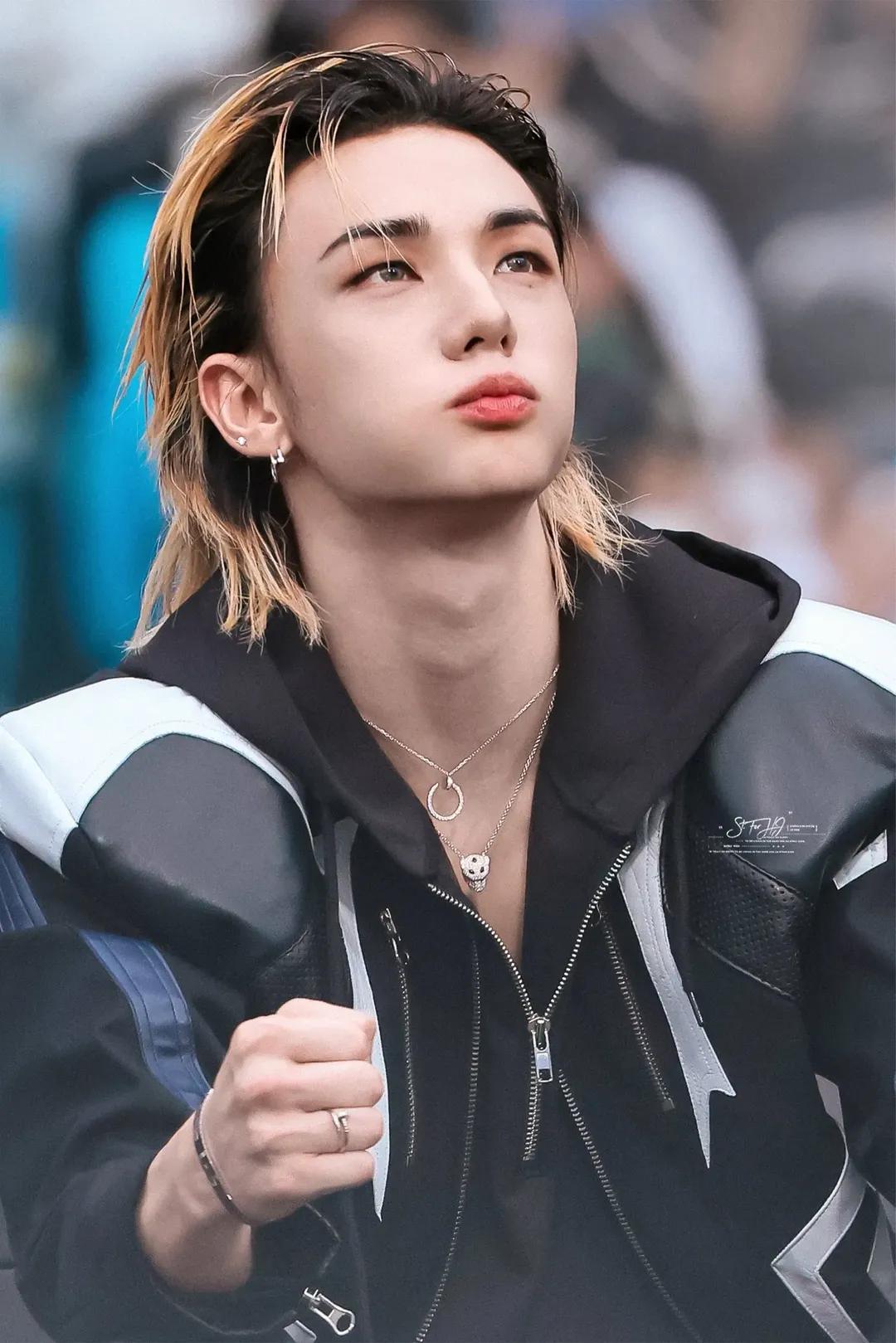 Recent activity shot of Hyunjin (Stray Kids)