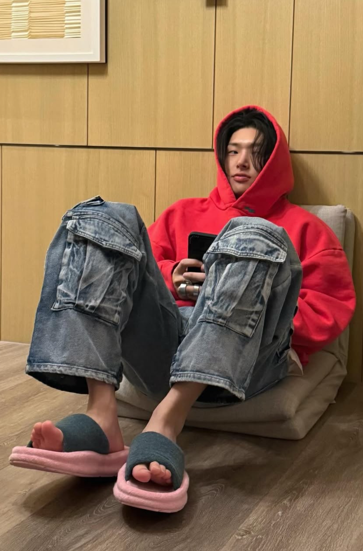 Recent activity shot of Mingi (ATEEZ)