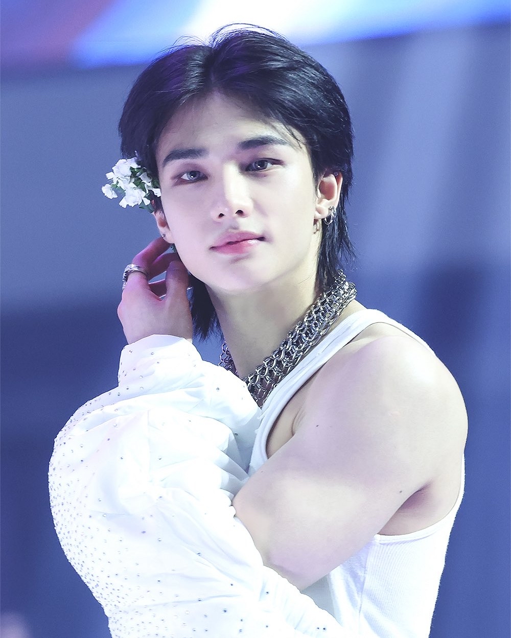 Recent activity shot of Hyunjin (Stray Kids)