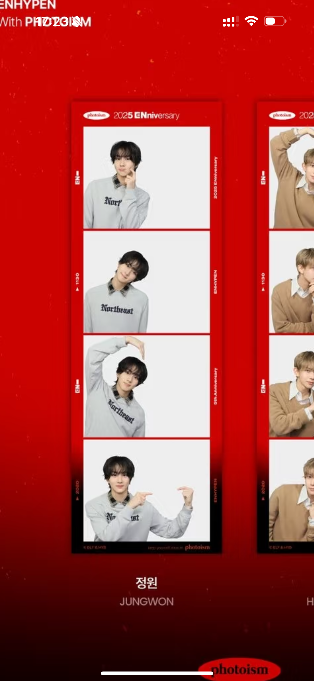 A moment captured by Jungwon (ENHYPEN)'s fan