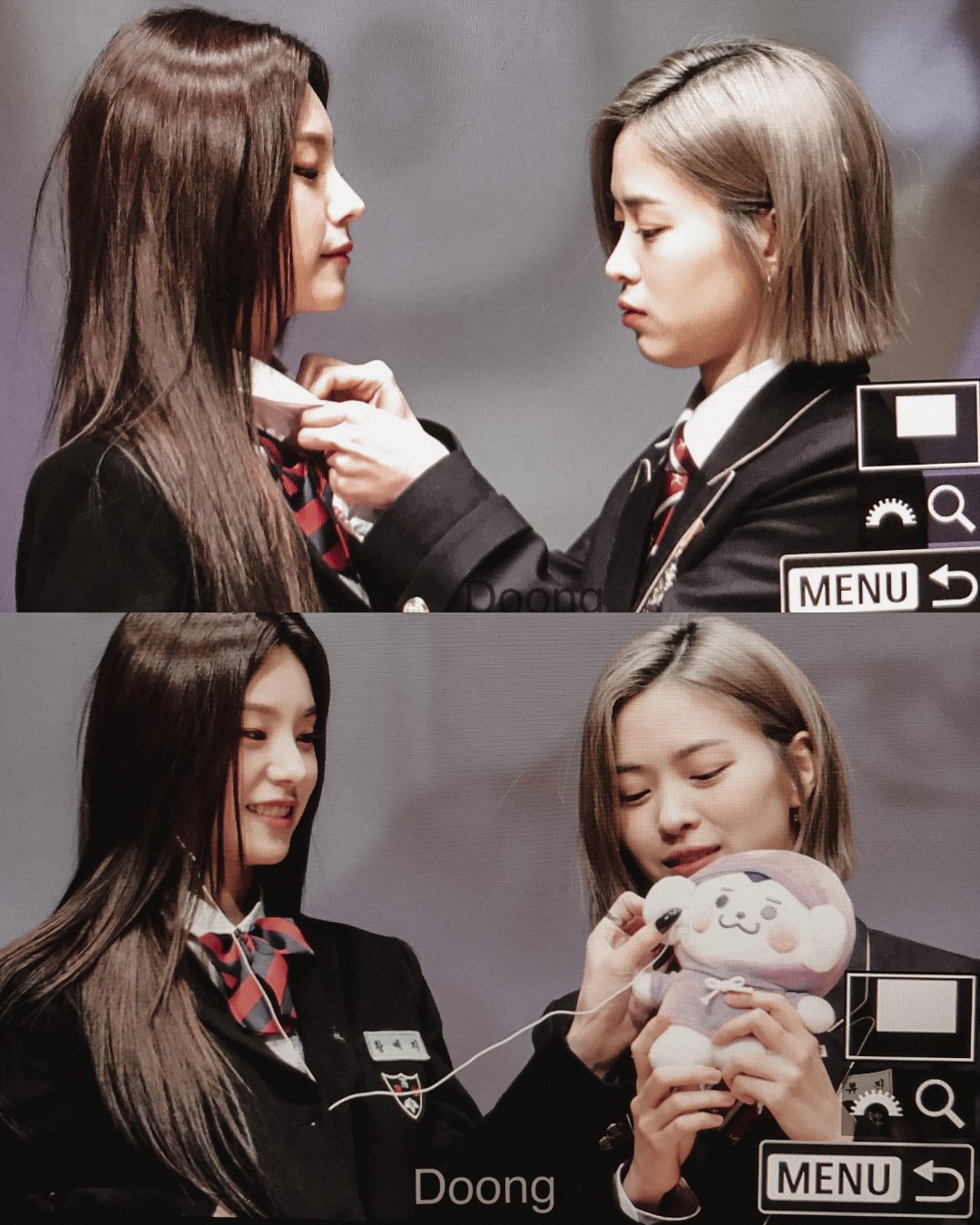 A moment captured by ITZY's fan