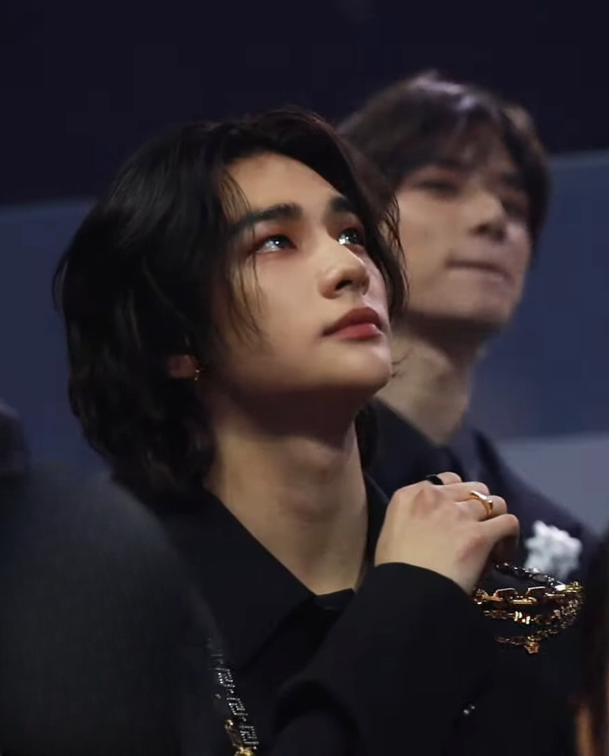A moment captured by Hyunjin (Stray Kids)'s fan