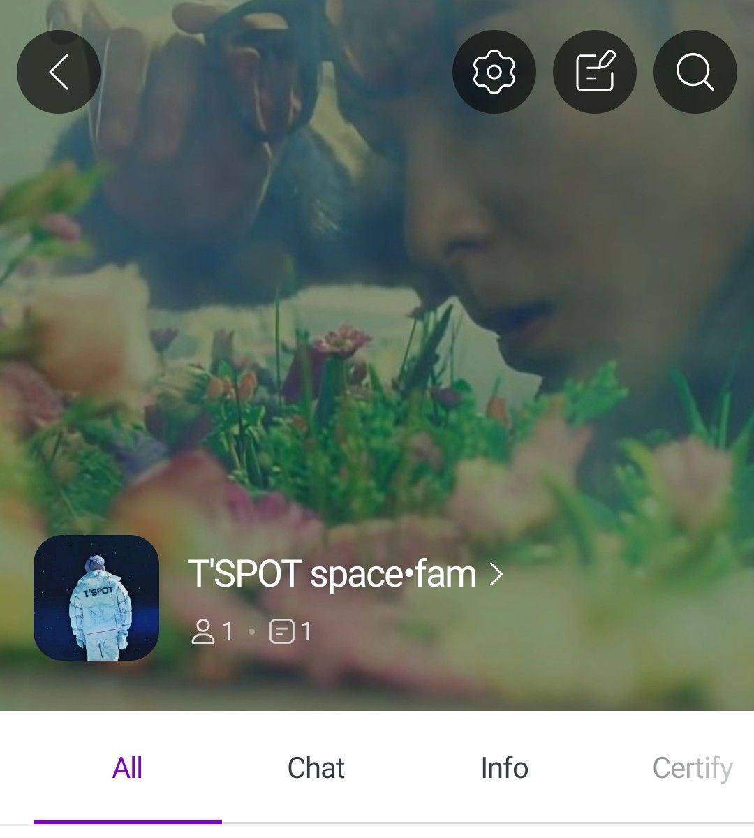 Recent activity shot of T.O.P